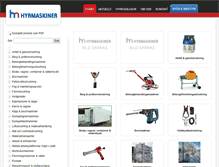 Tablet Screenshot of hmhyrmaskiner.se